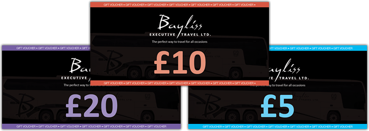Gift vouchers from Bayliss Executive Travel